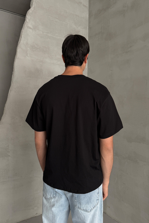 Ανδρικό μπλουζάκι Basic Oversize 100% βαμβάκι - 4