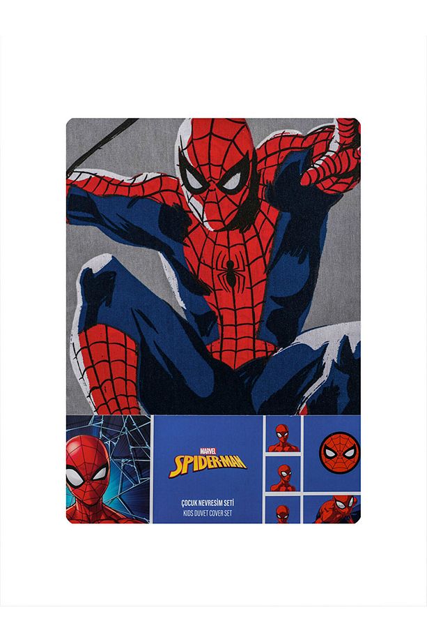 LCW Spider-Man Baskılı Tek Kişilik Nevresim Seti - 7