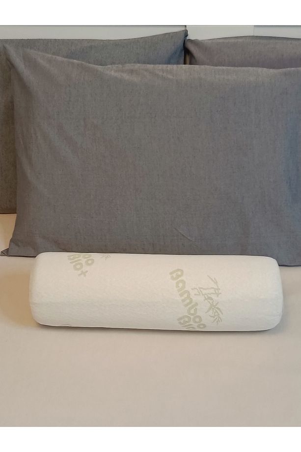 Visco Ortopedik Çok Amaçlı Silindir Yastık Memory Foam Boyun Yastığı Bel Boyun Bacak İçin Yastık - 2