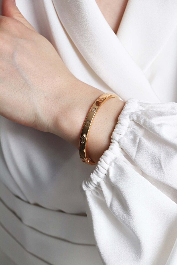 Silver & Gold Color Thick Model Bracelet Handcuffs