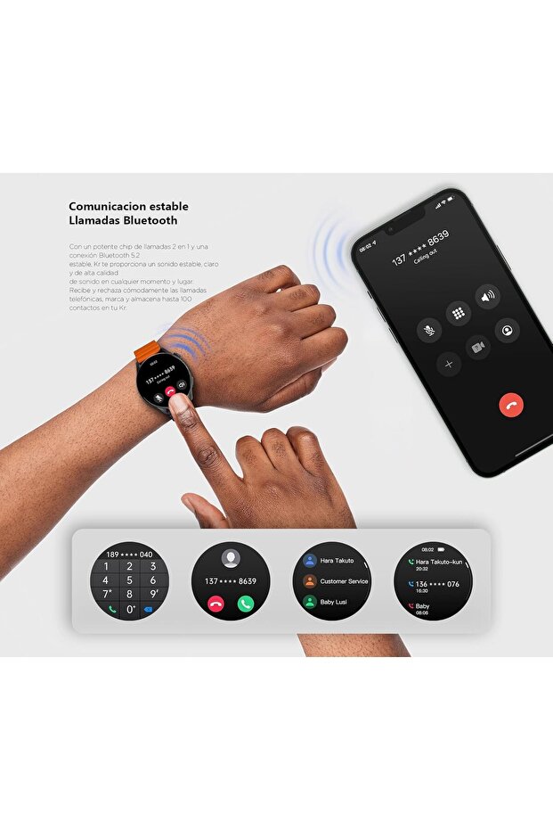 KIESLECT Calling Watch Kr Pro Black - 7