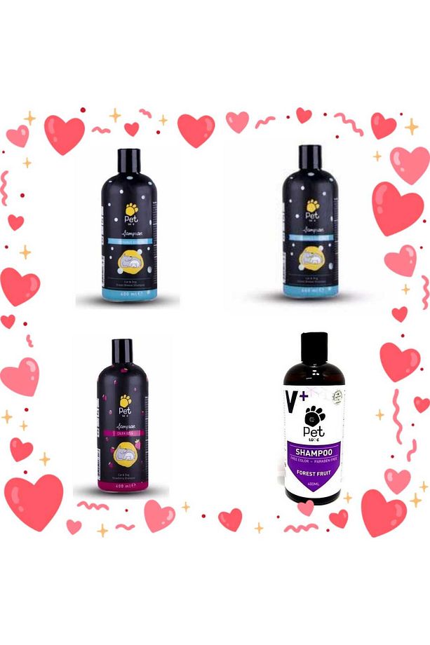 Kedi & Köpek Şampuanı Karma Set 400 ml X 4 Adet - 1