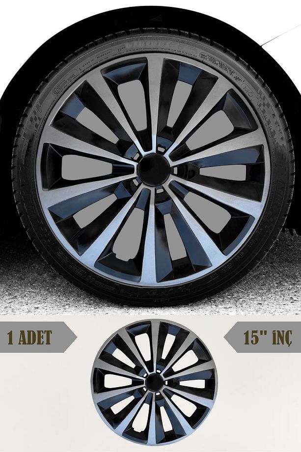 Skoda Felicia Rapid Scala Superb 15'' İnç Jant Kapağı 1 ADET Çift Renk 302 - 1