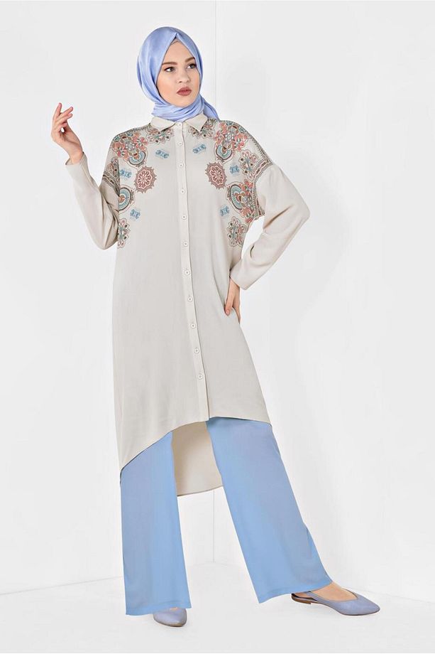 MANDALA DESENLİ TUNİK 4875 - 2