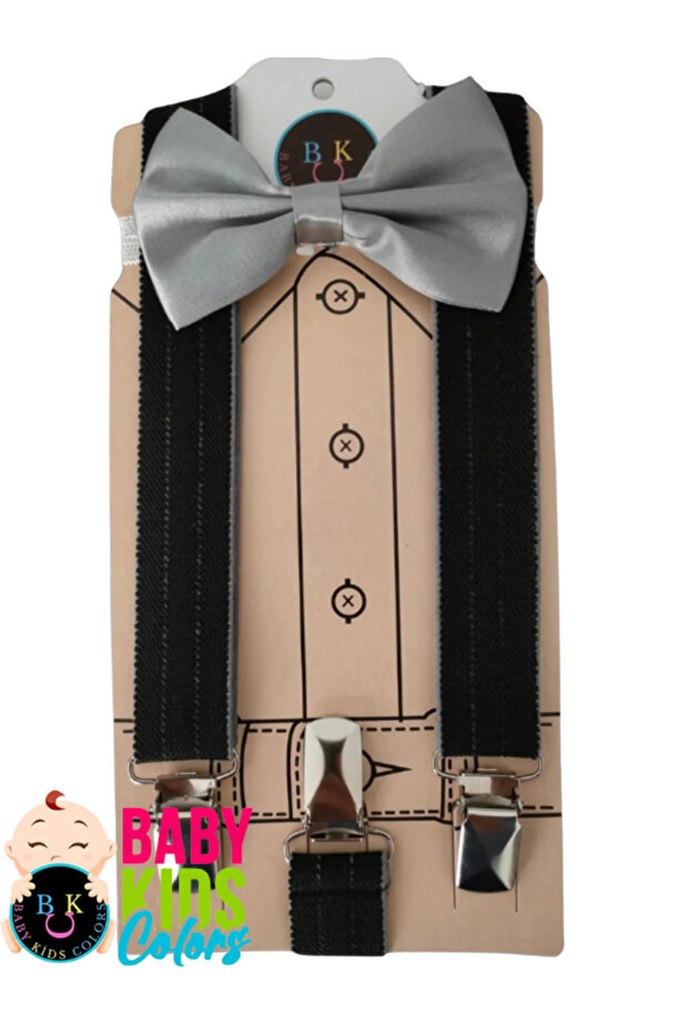 Unisex Suspender Bow Tie Set