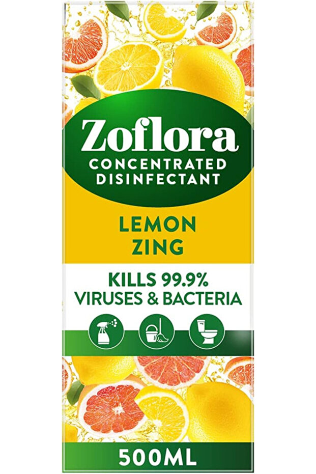 3 in 1 Multipurpose Concentrated Disinfectant- Lemon Zing -500 ml