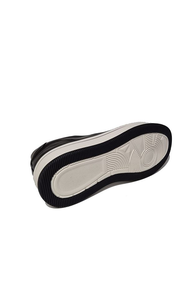Bağcıklı Kalın Düz Taban Kat Deri Model Erkek Sneaker Ayakkabı 21102 - 4