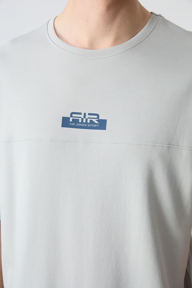 Taş Pamuklu Kalın Yumuşak Dokulu Oversize Fit Basic Erkek Şort Takım - 85259 - 6