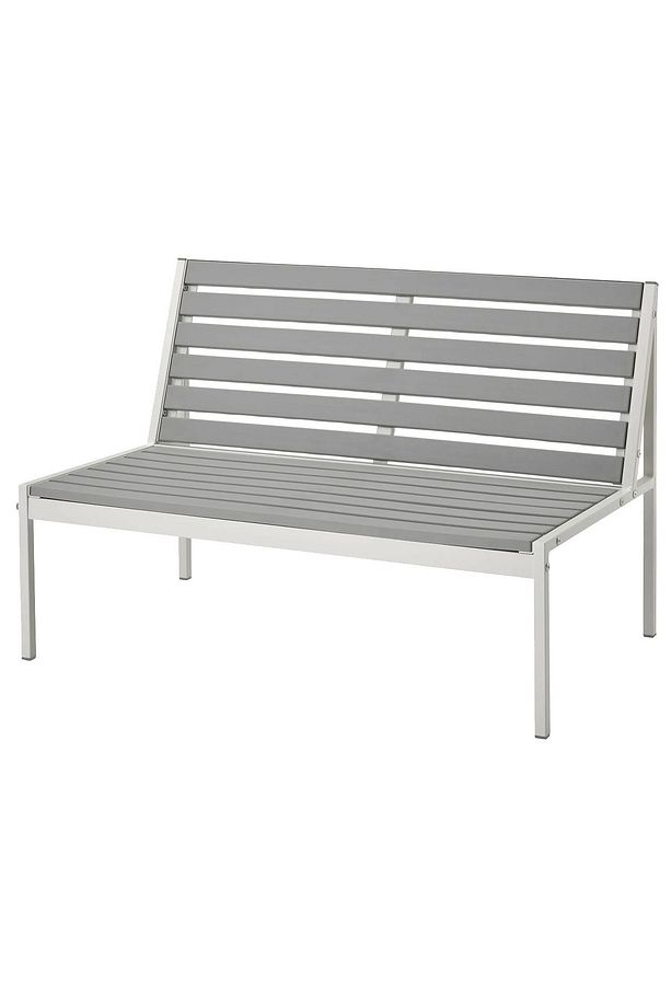 Bahçe Bankı 2-3 Kişilik Bahçe Sandalyesi Çelik Gövde 100cm AA067 - 2
