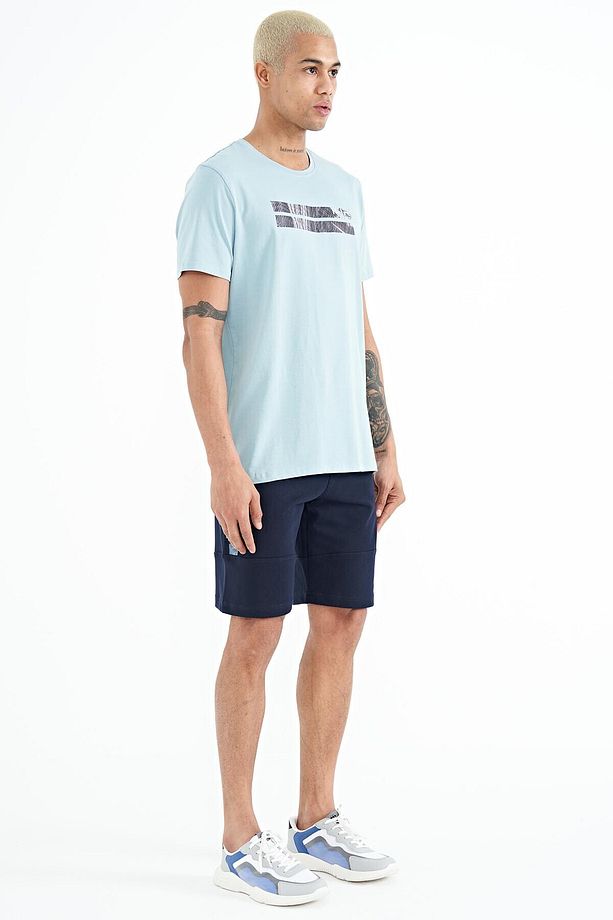 Alec Indigo Standart Kalıp Erkek Şort - 81243 - 7