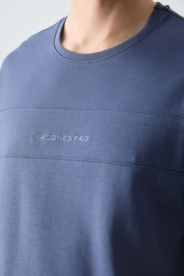 Petrol Pamuklu Kalın Yumuşak Dokulu Oversize Fit Basic Erkek Şort Takım - 85257 - 6