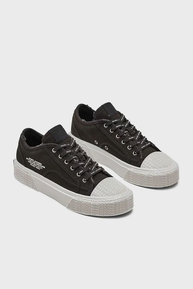 Logolu Kanvas Sneaker Ayakkabı AYAKKABI 2S4FSN023F14 001 - 4