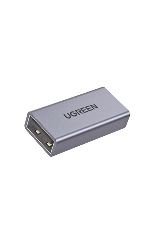 محول USB-A أنثى إلى USB-A أنثى رمادي