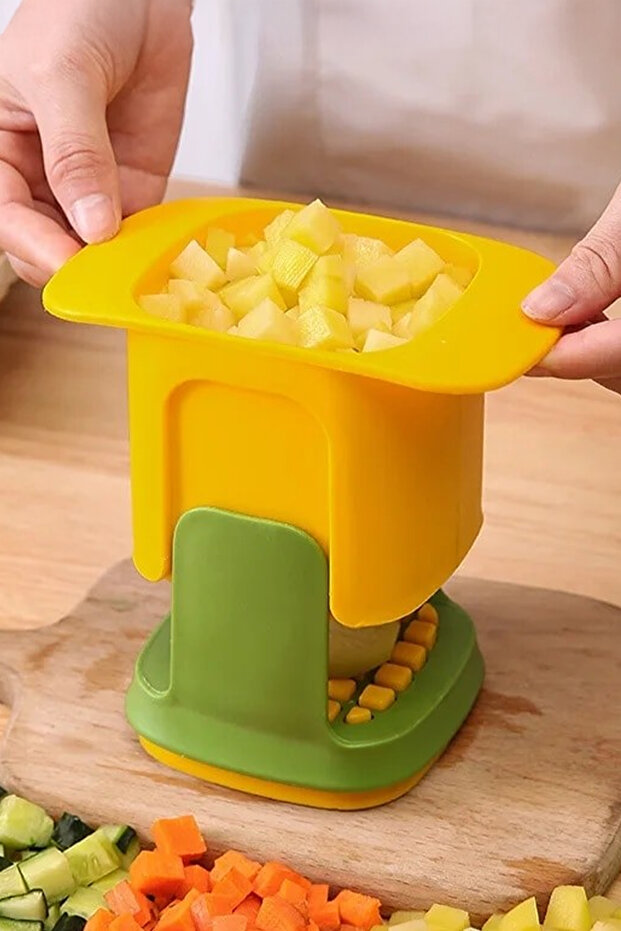 قطاعة الخضار المكعبة العملية، قطاعة سكين يدوية - 7