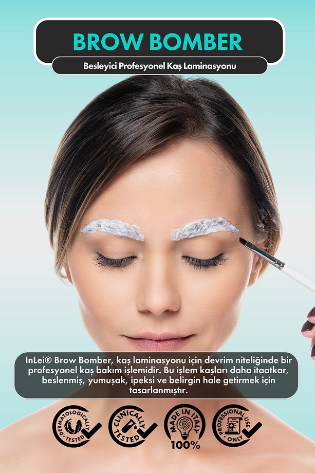 Kaş Laminasyon Bakımı Italyan Brow Bomber Solüsyonu Brow Lock 2 Brow Fixing Cam Şişe 30ml - 2