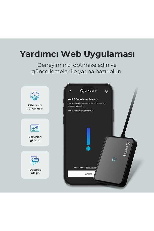 Duo Araç İçi Kablosuz CarPlay ve Android Auto Adaptörü | Apple iOS ve Android Cihazlarla Uyumlu - 3