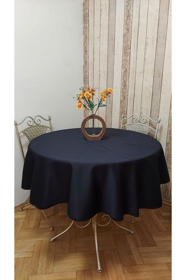 Lüks Fonluk Kumaştan Mamul,dertsiz,fiskos,yemek Masası Örtüsü .çap 150 Cm. - 3