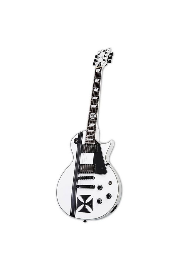 James Hetfield Signature Iron Cross Snow White Elektro Gitar - 3