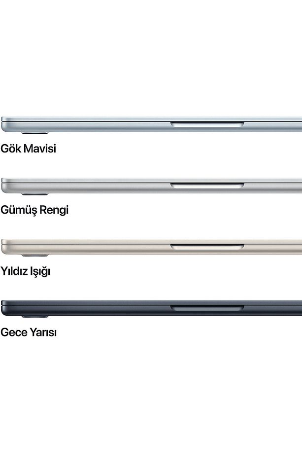 MC6T4TU/A/MacBook Air/Apple M4 İşlemci (10 Çekirdek CPU-8 Çekirdek GPU)/16GB RAM/256GB SSD/13. - 2