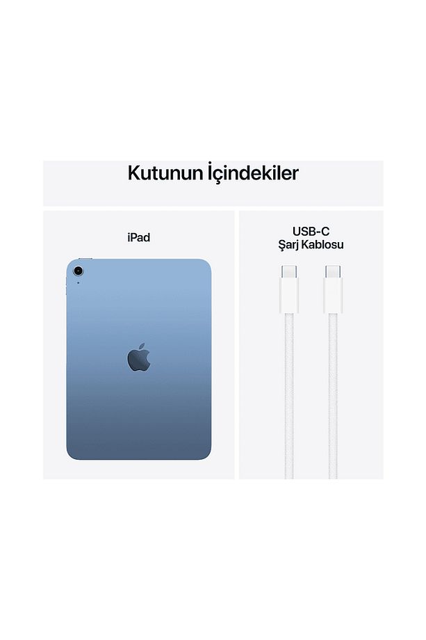 11 inç iPad (A16) Wi-Fi 256 GB Tablet Mavi (MD4H4TU/A) - 7