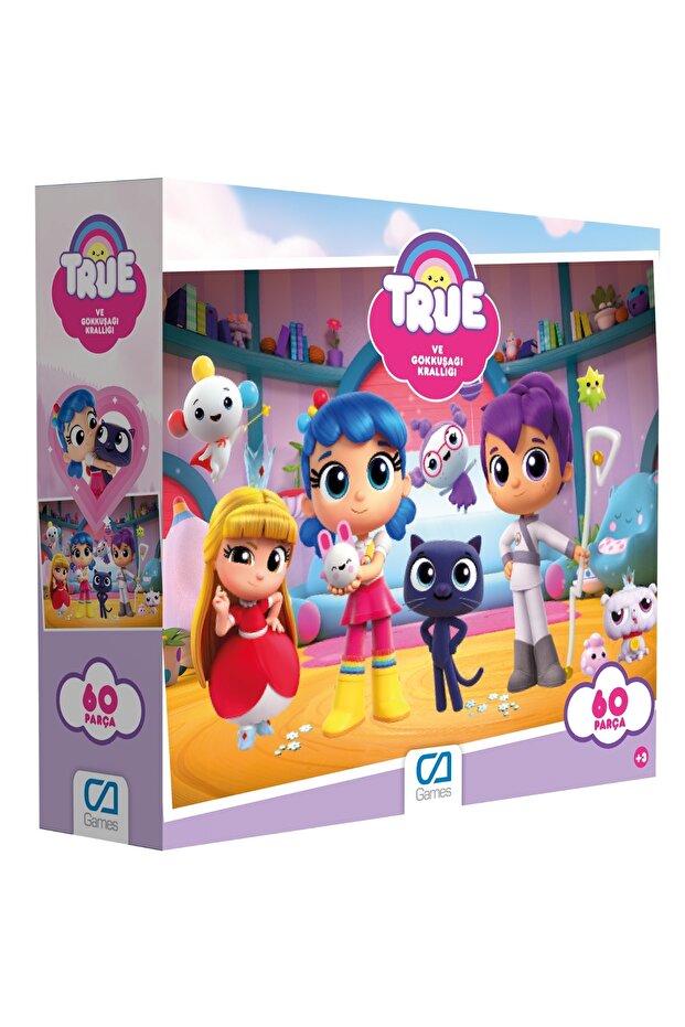 Real and Rainbow Kingdom Licensed 60 Pieces 34x24cm Children's Puzzle Puzzle Series