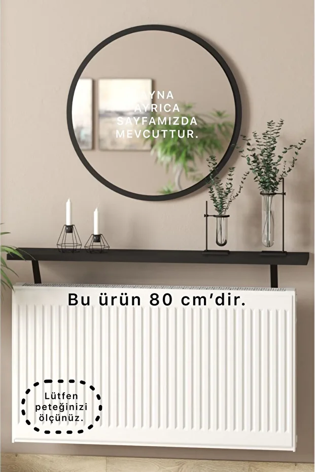 Siyah Petek Üstü Tak Çıkar Raf (duvar Montajsız) 80 Cm. - 1