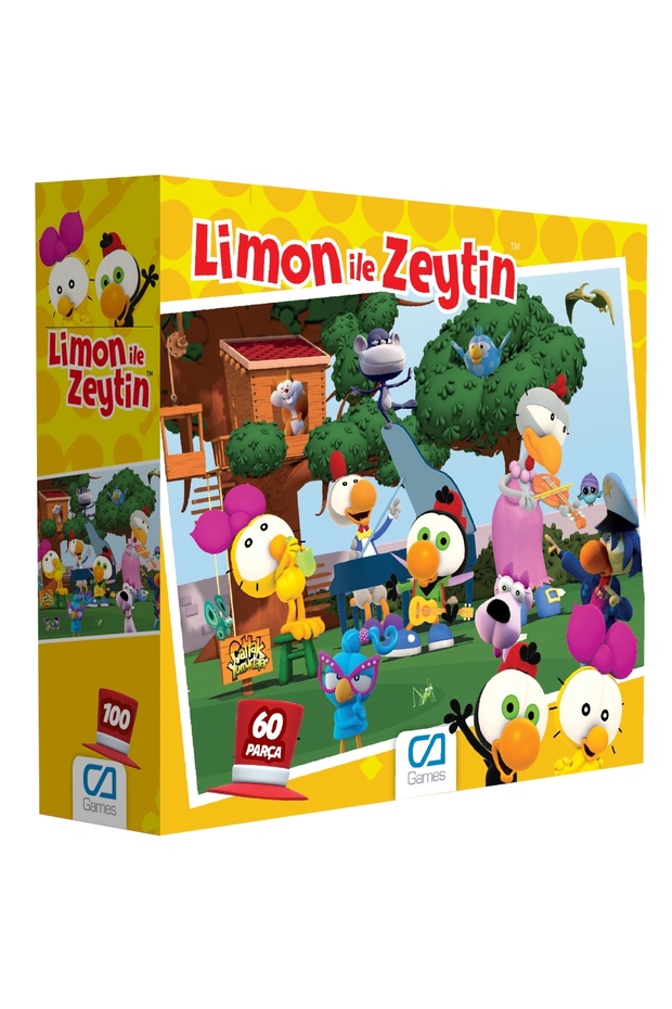Lemon and Olive Licensed 60 Pieces 34x24cm Children's Puzzle Puzzle Series
