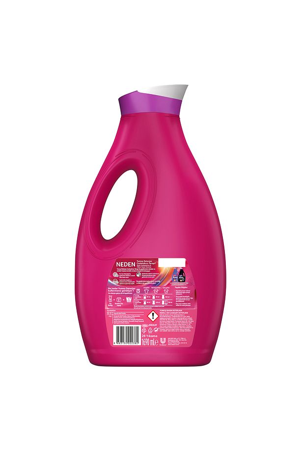 Sıvı Bakım Çamaşır Deterjanı Renkli Giysiler 1690 ml 3 Adet - 8