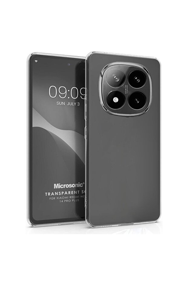 Xiaomi Redmi Note 14 Pro Plus Kılıf Transparent Soft Şeffaf - 1