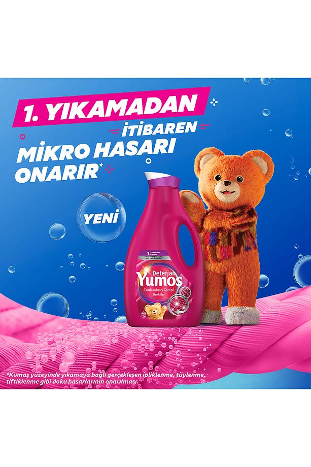 Sıvı Bakım Çamaşır Deterjanı Renkli Giysiler Için Renk Korumada Daha Iyisi Yok 2520 ml 3 Adet - 3