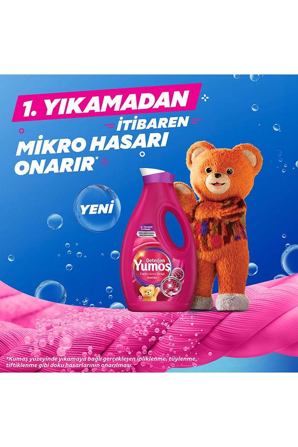 Sıvı Bakım Çamaşır Deterjanı Renkli Giysiler 1690 ml 3 Adet - 3