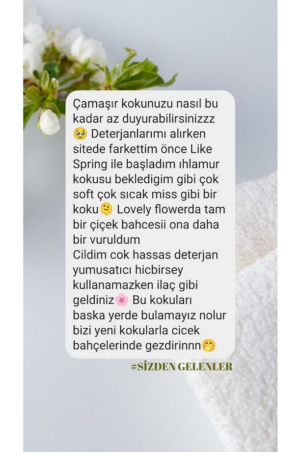 Doğal Çamaşır Kokusu (LİKE SPRİNG) (1 L) - 3