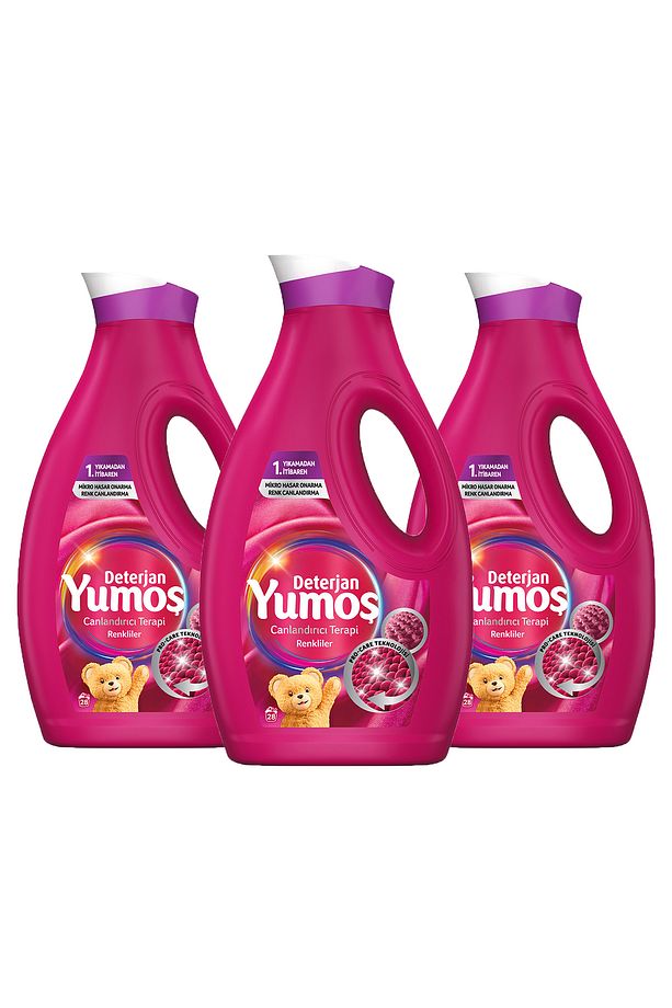Sıvı Bakım Çamaşır Deterjanı Renkli Giysiler 1690 ml 3 Adet - 2