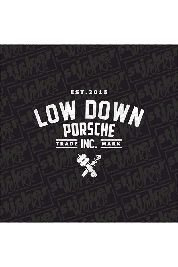 Low down Porsche Rear Window Hologram Sticker