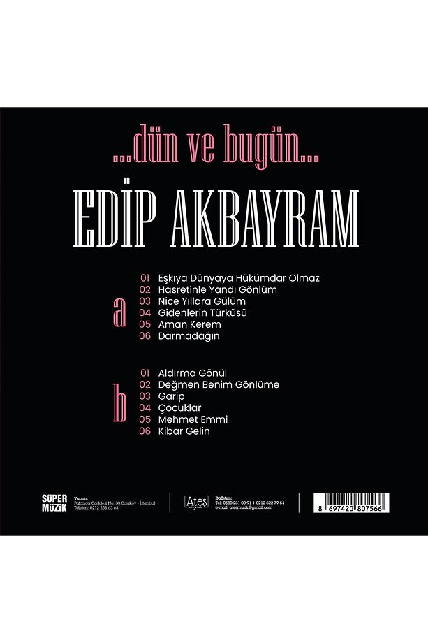 EDİP AKBAYRAM DÜN VE BUGÜN 33 LÜK PLAK - 2
