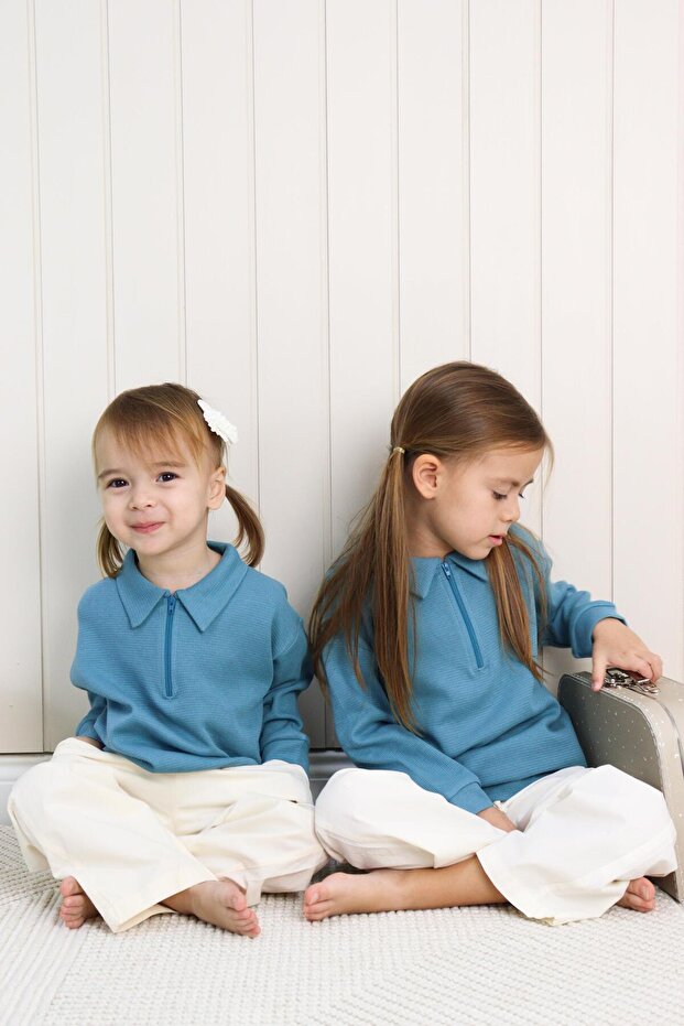 Waffle Theme Sweatshırt - 4