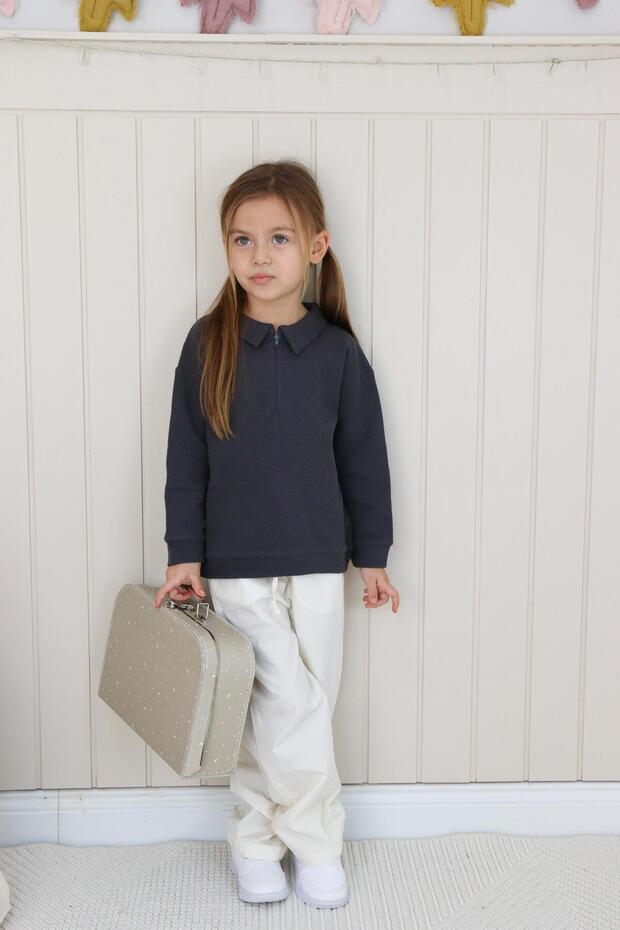 Waffle Theme Sweatshırt - 3