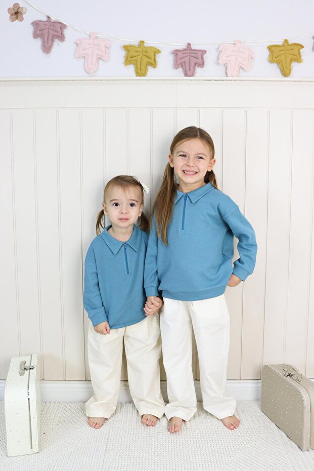 Waffle Theme Sweatshırt - 5