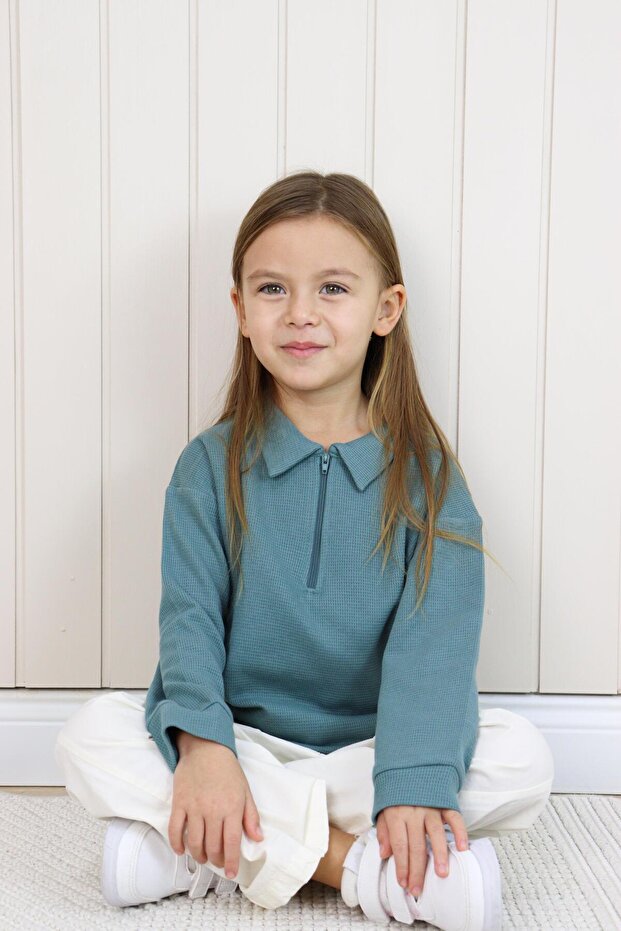 Waffle Theme Sweatshırt - 7