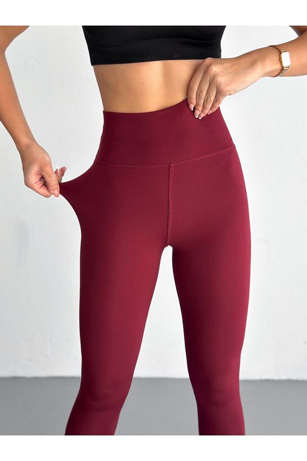 Kadın Yüksek Bel Push-up Tayt - 2