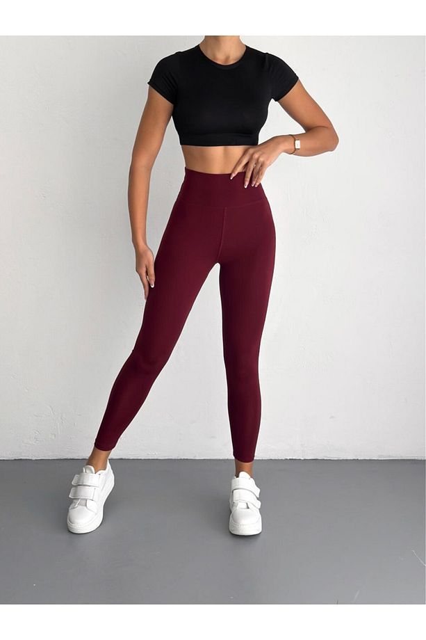 Kadın Yüksek Bel Push-up Tayt - 4