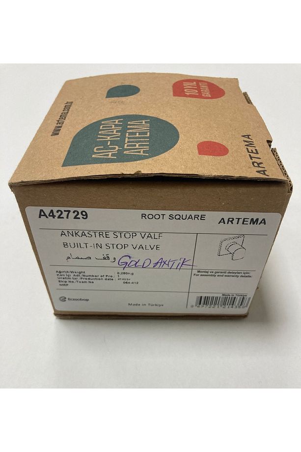 Loop R 7400680 Mat Gold Kumanda Paneli & Artema Ankastre Stop Valf - 3
