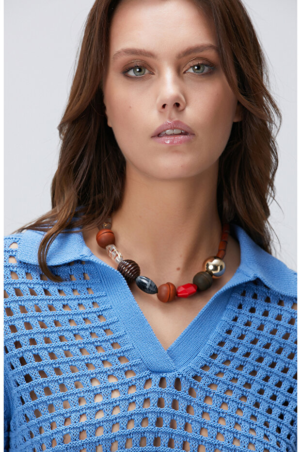 Mavi Ajurlu Kazak - 2