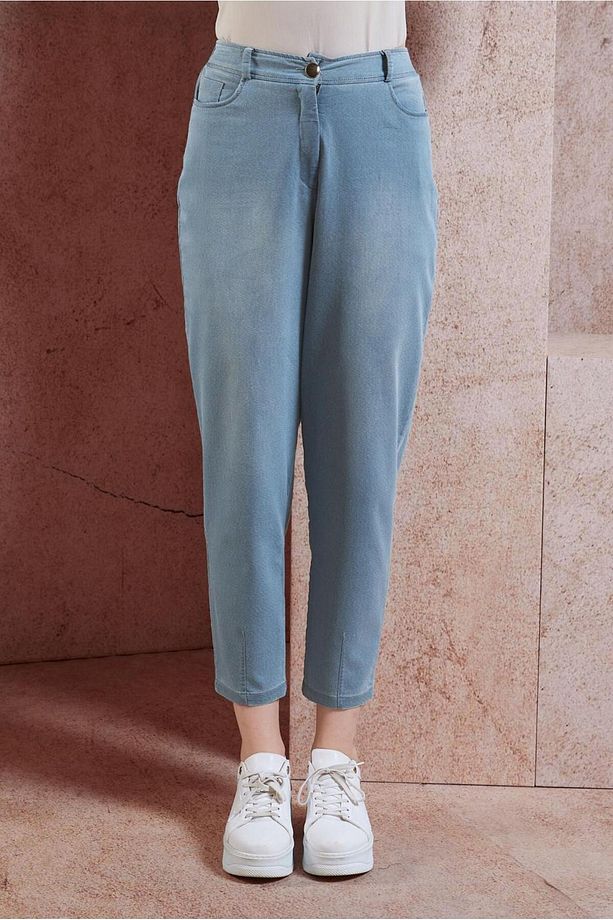 YÜKSEK BEL KOT PANTOLON 70748 - 1