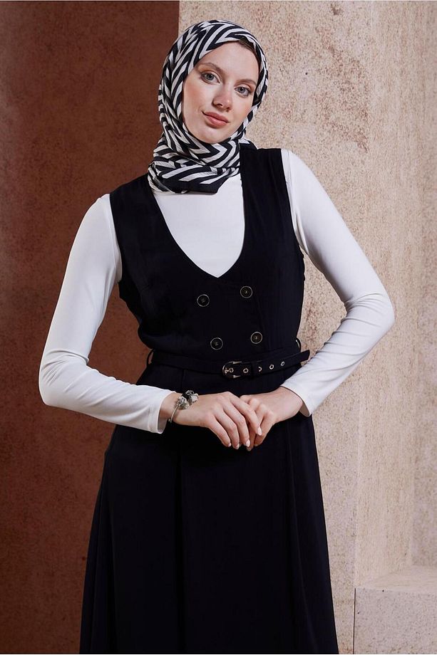 KEMERLİ JİLE ELBİSE 44692 - 1