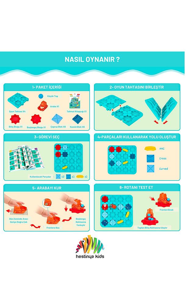 Code & Go Kodlama Oyuncağı, Stem, Mantıksal Yol Yapım Oyuncağı, Eğitici Oyuncak, Zeka Ve Akıl Oyunu - 8