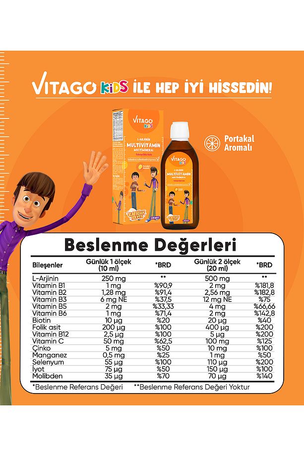 Kids-l-arjinin, Multivitamin Şurup Rafadan Tayfa - 3