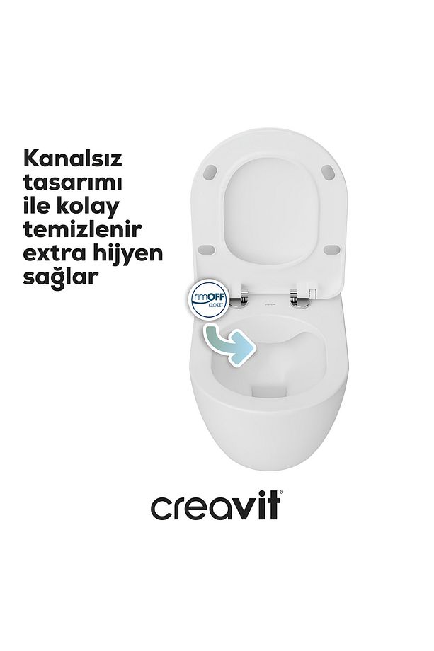 Free Kanalsız Asma Klozet Fe322, Free Duck Yavaş Kapak - 5