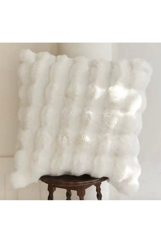 Bubble Rabbit Plush Throw Pillow - White (43X43 Square - 30X50 Rectangle)