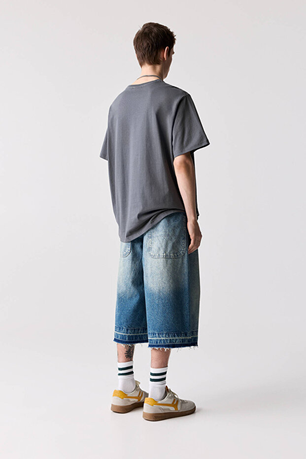 Kısa kollu basic pamuklu t-shirt - 3